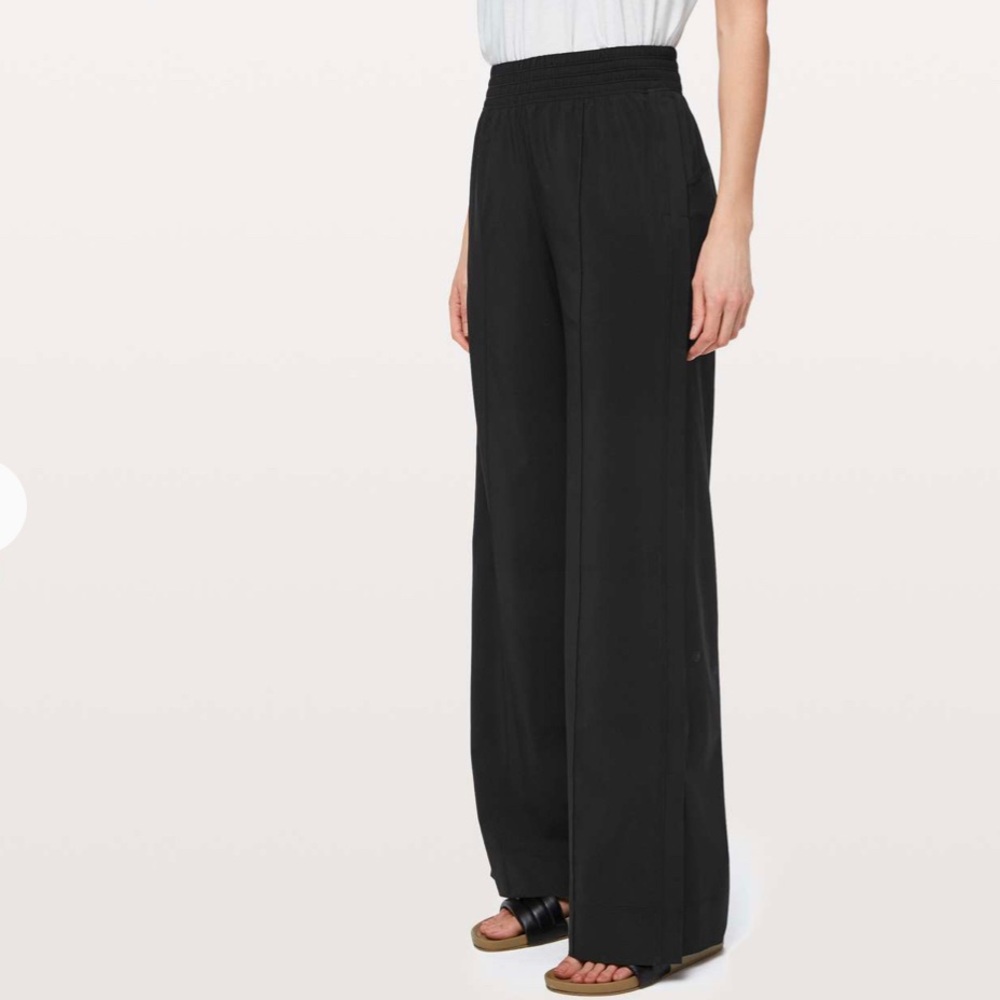 lululemon athletica Black Wide Leg Pants